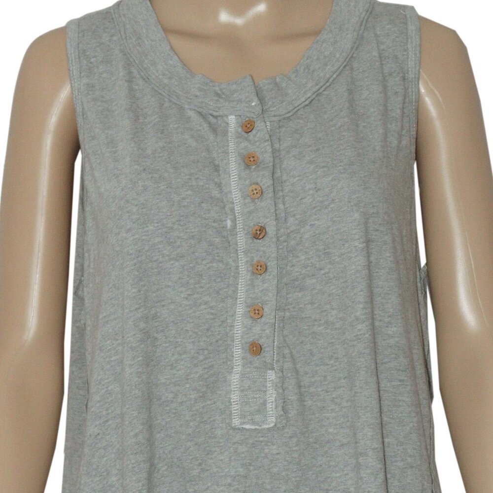 Free People We The Free Josie Henley Tank Sleeveless Button Top XS - Picture 6 of 6